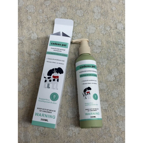cadeau pet Insecticidal Animal Shampoo – Pet Cleansing Shampoo for Dogs & Cats, Deep Cleaning Coat Wash with Fresh Scent for Routine Grooming